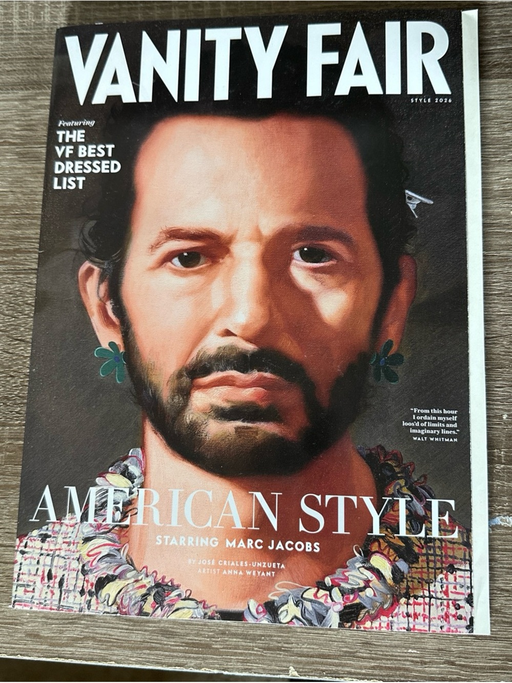 Vanity Fair Magazine Cover — 'American Style' with Marc Jacobs — Multi-Color
